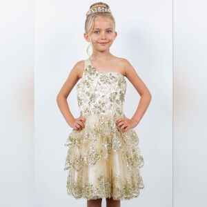 One Shoulder Sequin Party Dress